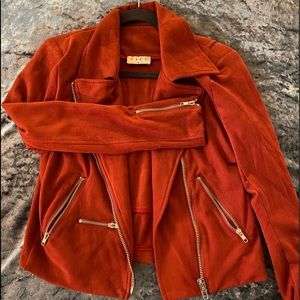 Burnt Red Moto Jacket